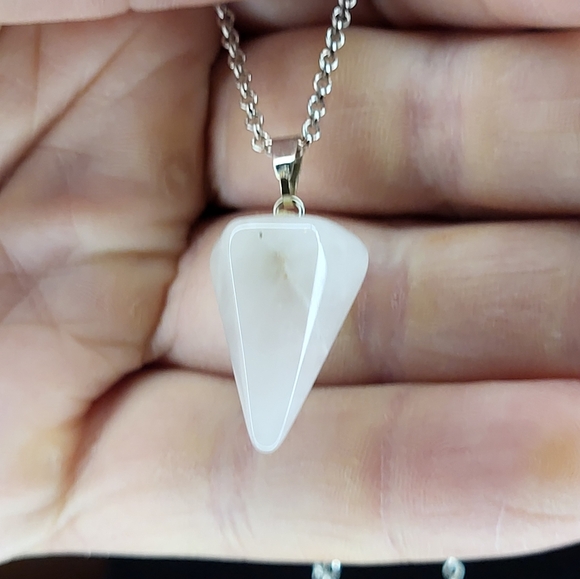 Rose Quartz Choker Necklace - Picture 13 of 13